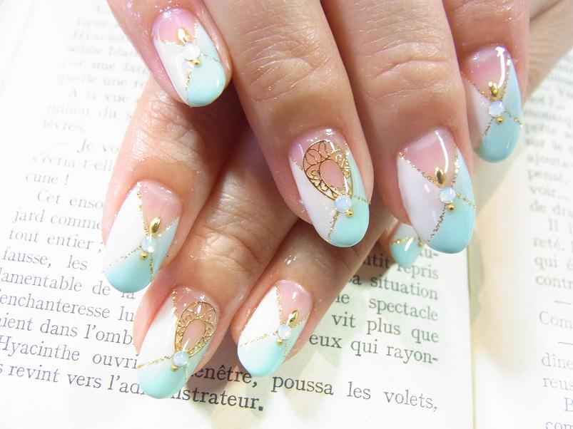 デザイン：ホワイト(8) | 恵比寿西口4分、プライベート【ネイルサロンLog】