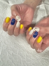 秋ネイル　ワイヤー